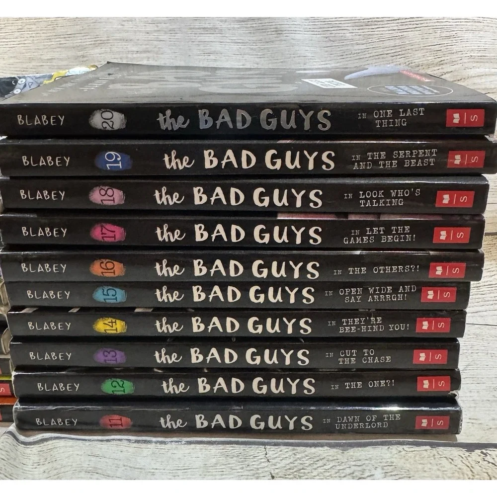 Complete Set Series - Lot of 20 THE BAD GUYS books by Aaron Blabey Paperback